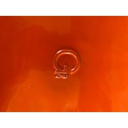SERVIZIO Thè CAFFè CERAMICA Gabbianelli "EL 3" 5Pz. ARANCIONE LUCIDO POP ART '60