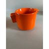 SERVIZIO Thè CAFFè CERAMICA Gabbianelli "EL 3" 5Pz. ARANCIONE LUCIDO POP ART '60