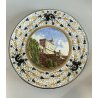 PIATTO PARATA MAIOLICA Ca Pirota REP. SAN MARINO  PAESAGGIO TESA GROTTESCHE '50