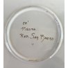 PIATTO PARATA MAIOLICA Ca Pirota REP. SAN MARINO  PAESAGGIO TESA GROTTESCHE '50