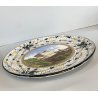 PIATTO PARATA MAIOLICA Ca Pirota REP. SAN MARINO  PAESAGGIO TESA GROTTESCHE '50