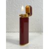 RARO ACCENDINO VINTAGE Cartier France LIGHTER MOD. Trinity BORDEAUX GOLD
