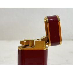 RARO ACCENDINO VINTAGE Cartier France LIGHTER MOD. Trinity BORDEAUX GOLD