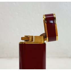 RARO ACCENDINO VINTAGE Cartier France LIGHTER MOD. Trinity BORDEAUX GOLD