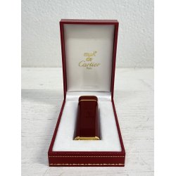 RARO ACCENDINO VINTAGE Cartier France LIGHTER MOD. Trinity BORDEAUX GOLD