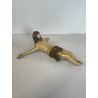 ANTICO PICCOLO CROCIFISSO CRISTO LEGNO GESSO EPOCA '800 SCULTURA RELIGIOSA CROCE