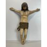 ANTICO PICCOLO CROCIFISSO CRISTO LEGNO GESSO EPOCA '800 SCULTURA RELIGIOSA CROCE