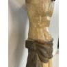 ANTICO PICCOLO CROCIFISSO CRISTO LEGNO GESSO EPOCA '800 SCULTURA RELIGIOSA CROCE