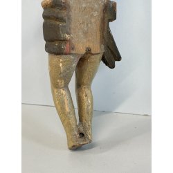 ANTICO PICCOLO CROCIFISSO CRISTO LEGNO GESSO EPOCA '800 SCULTURA RELIGIOSA CROCE