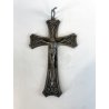 antico CROCIFISSO GESU' CRISTO preghiera DECO' art nouveau CROCE primi '900