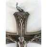 antico CROCIFISSO GESU' CRISTO preghiera DECO' art nouveau CROCE primi '900