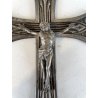 antico CROCIFISSO GESU' CRISTO preghiera DECO' art nouveau CROCE primi '900