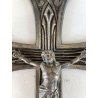 antico CROCIFISSO GESU' CRISTO preghiera DECO' art nouveau CROCE primi '900