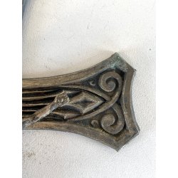 antico CROCIFISSO GESU' CRISTO preghiera DECO' art nouveau CROCE primi '900