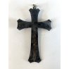 antico CROCIFISSO GESU' CRISTO preghiera DECO' art nouveau CROCE primi '900