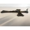 antico CROCIFISSO GESU' CRISTO preghiera DECO' art nouveau CROCE primi '900