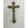 CROCIFISSO antico GESU' CRISTO preghiera CROCE in stile bizantino '900