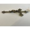 CROCIFISSO antico GESU' CRISTO preghiera CROCE in stile bizantino '900