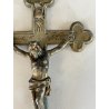 CROCIFISSO antico GESU' CRISTO preghiera CROCE in stile bizantino '900