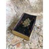 antico LIBRO PREGHIERE IHS tascabile VITTORIANO messale DEVOZIONARIO epoca 1878