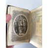antico LIBRO PREGHIERE IHS tascabile VITTORIANO messale DEVOZIONARIO epoca 1878