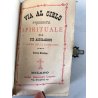 antico LIBRO PREGHIERE IHS tascabile VITTORIANO messale DEVOZIONARIO epoca 1878