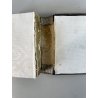 antico LIBRO PREGHIERE IHS tascabile VITTORIANO messale DEVOZIONARIO epoca 1878
