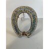 CORNICE portafoto ANTICA in MICROMOSAICO epoca '800 stile VITTORIANO restaurare