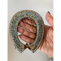 CORNICE portafoto ANTICA in MICROMOSAICO epoca '800 stile VITTORIANO restaurare