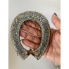 CORNICE portafoto ANTICA in MICROMOSAICO epoca '800 stile VITTORIANO restaurare