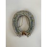 CORNICE portafoto ANTICA in MICROMOSAICO epoca '800 stile VITTORIANO restaurare