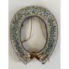 CORNICE portafoto ANTICA in MICROMOSAICO epoca '800 stile VITTORIANO restaurare
