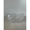 CIOTOLA SVUOTATASCHE OVALE VETRO CRISTALLO BOEMIA DESIGN MID CENTURY SFACCETTATA
