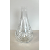 BOTTIGLIA VETRO CRISTALLO BOEMIA DESIGN MID CENTURY SFACCETTATA VASO PORTA FIORI