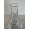BOTTIGLIA VETRO CRISTALLO BOEMIA DESIGN MID CENTURY SFACCETTATA VASO PORTA FIORI
