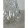 BOTTIGLIA VETRO CRISTALLO BOEMIA DESIGN MID CENTURY SFACCETTATA VASO PORTA FIORI