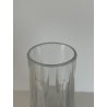 BOTTIGLIA VETRO CRISTALLO BOEMIA DESIGN MID CENTURY SFACCETTATA VASO PORTA FIORI