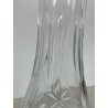 BOTTIGLIA VETRO CRISTALLO BOEMIA DESIGN MID CENTURY SFACCETTATA VASO PORTA FIORI