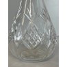 BOTTIGLIA VETRO CRISTALLO BOEMIA DESIGN MID CENTURY SFACCETTATA VASO PORTA FIORI