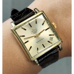 ANTICO OROLOGIO POLSO Zenith 28800 Automatic Respirator X LAMINATO ORO Old Watch