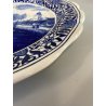 PIATTO da PARETE CERAMICA Delfts BOSH F.es Keramis LA LOUVIERE BELGIO ø 34,5 cm