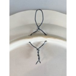PIATTO da PARETE CERAMICA Delfts BOSH F.es Keramis LA LOUVIERE BELGIO ø 34,5 cm