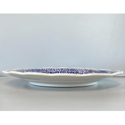 PIATTO da PARETE CERAMICA Delfts BOSH F.es Keramis LA LOUVIERE BELGIO ø 34,5 cm