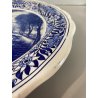 PIATTO da PARETE CERAMICA Delfts BOSH F.es Keramis LA LOUVIERE BELGIO ø 34,5cm