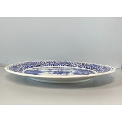 PIATTO da PARETE CERAMICA Delfts BOSH F.es Keramis LA LOUVIERE BELGIO ø 34,5cm