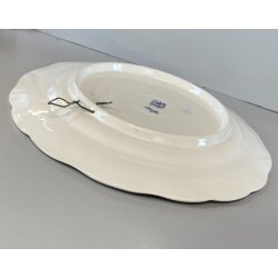 PIATTO da PARETE CERAMICA Delfts BOSH F.es Keramis LA LOUVIERE BELGIO ø 34,5cm