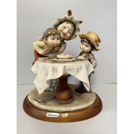 STATUINA G. Armani "Sons Birthday" FLORENCE 1982 VINTAGE ART SCULPTURE 21 cm/h