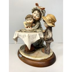 STATUINA G. Armani "Sons Birthday" FLORENCE 1982 VINTAGE ART SCULPTURE 21 cm/h