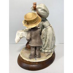 STATUINA G. Armani "Sons Birthday" FLORENCE 1982 VINTAGE ART SCULPTURE 21 cm/h