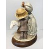 STATUINA G. Armani "Sons Birthday" FLORENCE 1982 VINTAGE ART SCULPTURE 21 cm/h